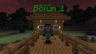 Minecraft Survival Bölüm 1 Limanda Köşk [upl. by Berkow715]