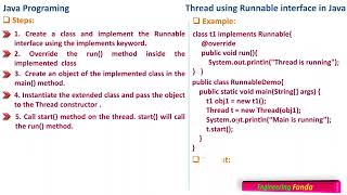 Runnable Interface – Java Programming [upl. by Marabelle]