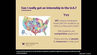 Finding Internships for International Students Spring 2022 [upl. by Wagstaff]