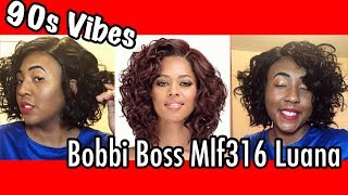 Bobbi Boss MLF316 Luana Wig  Inexpensive Lace Front Wigs  Gobeautynycom [upl. by Hsetirp225]