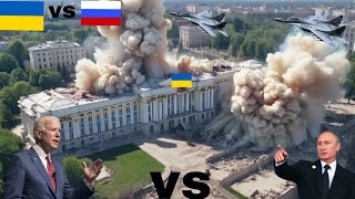 30 Seconds ago the Ukrainian Parliament building was bombarded by Russian MiG29s Arma3 [upl. by Australia]