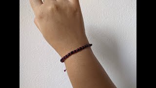 tutorial pulsera con abalorios simple [upl. by Ofilia]