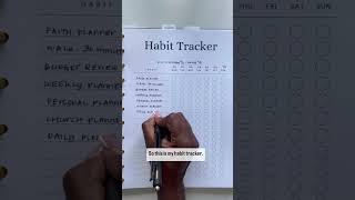 Use a Habit Tracker in your planner planwithme lifeorganization [upl. by Niwrehs457]