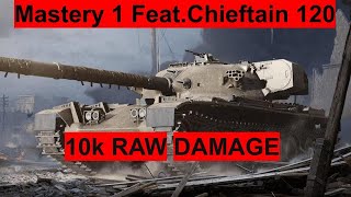 MASTERY 1 10K RAW DMG Ft Chieftain 120 l World of Tanks Console l worldoftanksconsole wotconsole [upl. by Johnson]