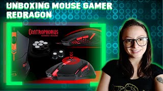 UNBOXING E REVIEW MOUSE REDRAGON CENTROPHORUS [upl. by Liss]