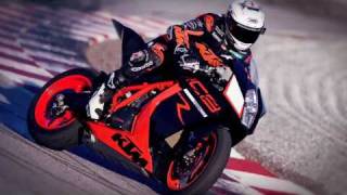 2011 KTM 1190 RC8 R onboard and slides official video [upl. by Abijah]