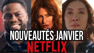 NETFLIX  Les NOUVEAUTÉS en Janvier  50 films et séries [upl. by Rikahs]