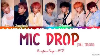 BTS 방탄소년단  MIC Drop Steve Aoki Remix Easy Lyrics [upl. by Ahsinoj]