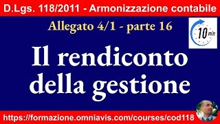 Rendiconto della gestione  10 minuti dal corso Cod118 [upl. by Nolur]