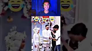 Friends wedding day 😁💥 funny sinhalamemes fvpシ memes memereaction reaction comedy duet [upl. by Trebo]