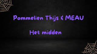 Pommelien Thijs amp Meau Het midden lyrical lyrics music beats song pop lyrics popular [upl. by Anerehs515]