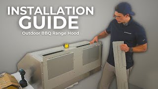 How To Install Your Outdoor Range Hood New Proline BBQ Series  BBQ Ultra [upl. by Worsham]