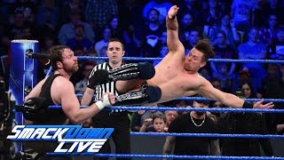 Dean Ambrose vs The Miz  Intercontinental Title Lumberjack Match SmackDown LIVE Jan 24 2017 [upl. by Htebezile]