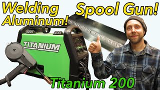 Harbor freight Titanium welder spool gun welding aluminum [upl. by Cullie]