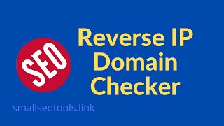 How to Reverse IP lookup  Reverse IP Domain Checker  Smallseotools [upl. by Aerua821]