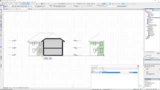 Archicad 19 mini Tut Schatten im Schnitt nur Fassadenteile [upl. by Niajneb]