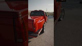 LS Swapped Red Single Cab OBS Chevy Silverado Stepside 18x11 Billets 90s billet obschevy lsswap [upl. by Ahsinor932]