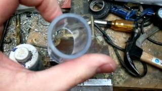 Testing polycarbonate tubing in vise [upl. by Loydie]