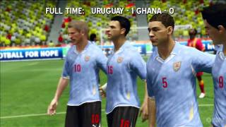 World Cup 2010 Quarterfinals Predictions AI Simulation [upl. by Joane]