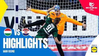 They are still alive 😱  Hungary vs Croatia  Highlights  Mens EHF EURO 2024 [upl. by Daitzman699]