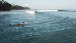 Dutch Longboarder Anne Albers Surfing in Pavones Costa Rica [upl. by Kiraa673]