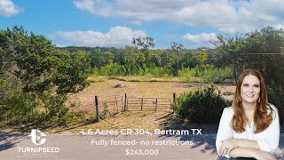 46 Acre Lot for Sale CR 304 Bertram TX [upl. by Oiramd]