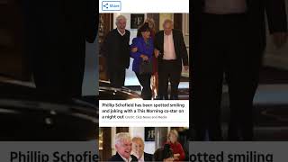 Schofield SCHMOOZES 👀 phillipschofield celebrity shortsfeed shortsyoutube [upl. by Hteazile]