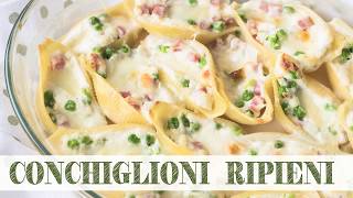 CONCHIGLIONI RIPIENI AL FORNO  Ricetta della Domenica  Semplice e Veloce [upl. by Aneis]