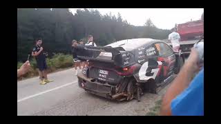 RALLY ACROPOLIS 2024 TAKAMOTO KATSUTA THREE WHEELS [upl. by Natanhoj]