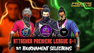 ATTACKER PLAYZZ IS LIVE APL S1 1V1 TOURNAMENT SELECTIONSFREEFIRELIVETELUGUfreefirelive esports [upl. by Sosthenna628]