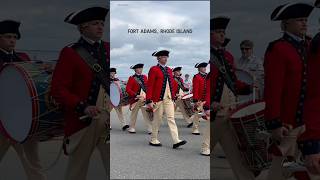 United States Army Old Guards Fife amp Drum Corps marching in Newport RI [upl. by Dry486]