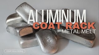 Aluminum Coat Rack Melt  ASMR Metal Melt [upl. by Rechaba]