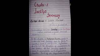 Ch5 indigo CLASS12TH FLAMINGO english cbse summary in easy words [upl. by Guillemette59]