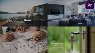 Premiere Pro Template Real Estate Presentation  Real Estate Slideshow [upl. by Uaeb225]