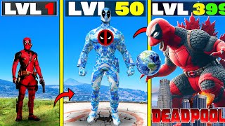 😱Upgrading to GODZILLA DEADPOOL in GTA 5 [upl. by Eimmij321]