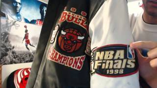 1998 Chicago Bulls Repeat 3Peat Jeff Hamilton NBA Championship Jacket 1080p [upl. by Tnarb]