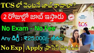 TCS Recruitment 2024  Latest Jobs In Telugu  Jobs In Hyderabad Work From Home Jobs 2024 [upl. by Riebling448]