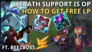 HOW TO PLAY XERATH SUPPORT WITH THE NEW ITEMS AND GET FREE LP [upl. by Nonnag]