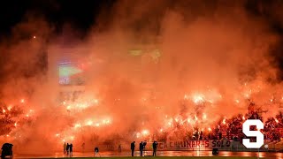 La ultra de Saprissa vs la barra de LDA hoy en la final del torneo de copa [upl. by Arela]