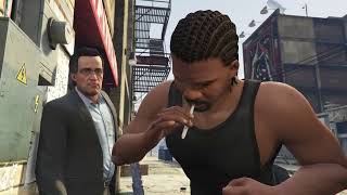 Franklin making fun of weed in Gta 5 CJ BABA [upl. by Parrott]