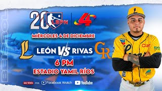 Leones de León 🆚 Gigantes de Rivas  Liga de Béisbol Profesional Nacional 2024 – 2025 [upl. by Iramat]