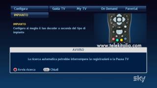 Ricerca canali su impianti IF con decoder SKY [upl. by Robina]