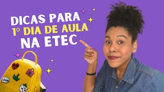 PRIMEIRO DIA DE AULA NA ETEC  TUDO SOBRE ESSE MOMENTO DICAS PARA O 1º DIA DE AUAL NA ETEC [upl. by Aerdma811]