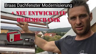 Braas Dachfenster Modernisierung und reparatur Hebemechanik NEU ENTWICKELT [upl. by Kra]