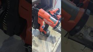 This is the coolest feature on the Milwaukee fuel M18 roofing nailer with vinyl siding attachment [upl. by Anilosi855]