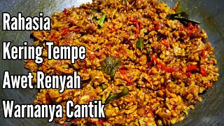 RESEP KERING TEMPE KENTANG KRIUK RENYAH TAHAN LAMASAMBAL GORENG TEMPE KERING JAWA [upl. by Thomajan532]