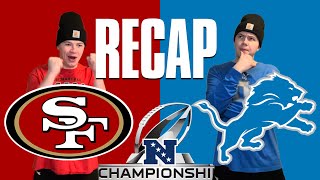 NFC Championship Game Recap 49ers vs Lions Jan 28 2024 [upl. by Nissy]