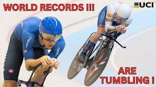 NEW WORLD RECORD  Mens Individual Pursuit Final  UCI Track World Championships 2024 [upl. by Lledo]