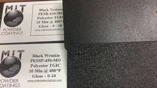 MIT Powder Coatings Black Texture amp Black Wrinkle [upl. by Cousins260]