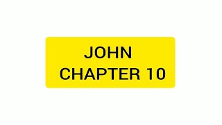 Bible reading for beginners John chapter 10 [upl. by Nauhs]